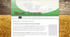 Desktop Screenshot of farmercourses.com